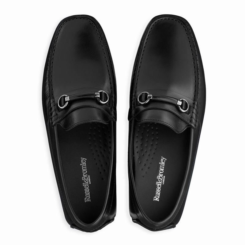 Mokasyny Russell And Bromley Jet Set Męskie Czarne | FCD1216JD