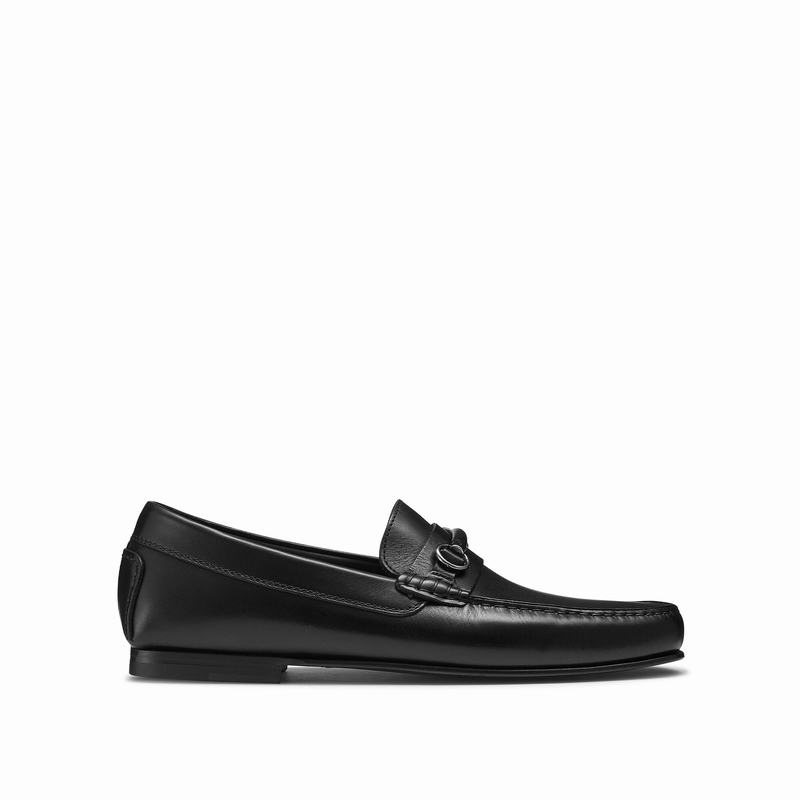Mokasyny Russell And Bromley Jet Set Męskie Czarne | FCD1216JD