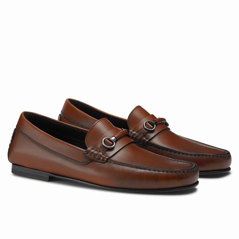 Mokasyny Russell And Bromley Jet Set Męskie Brązowe | SEU6044LJ