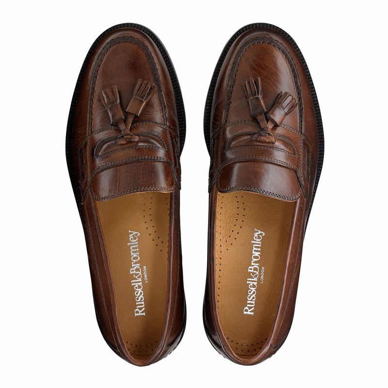 Mokasyny Russell And Bromley Keeble 3 Męskie Brązowe | CFN4546KQ