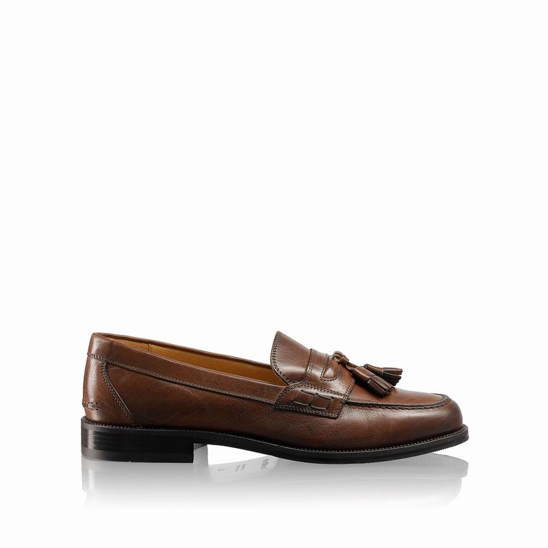 Mokasyny Russell And Bromley Keeble 3 Męskie Brązowe | CFN4546KQ
