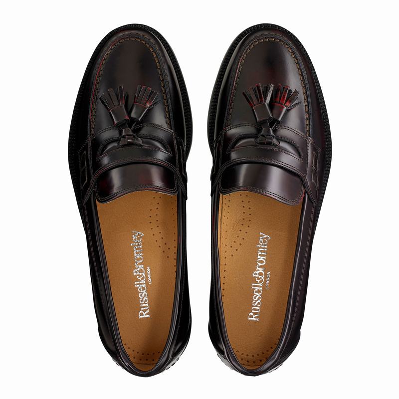 Mokasyny Russell And Bromley Keeble 3 Męskie Czerwone | HVN54RB