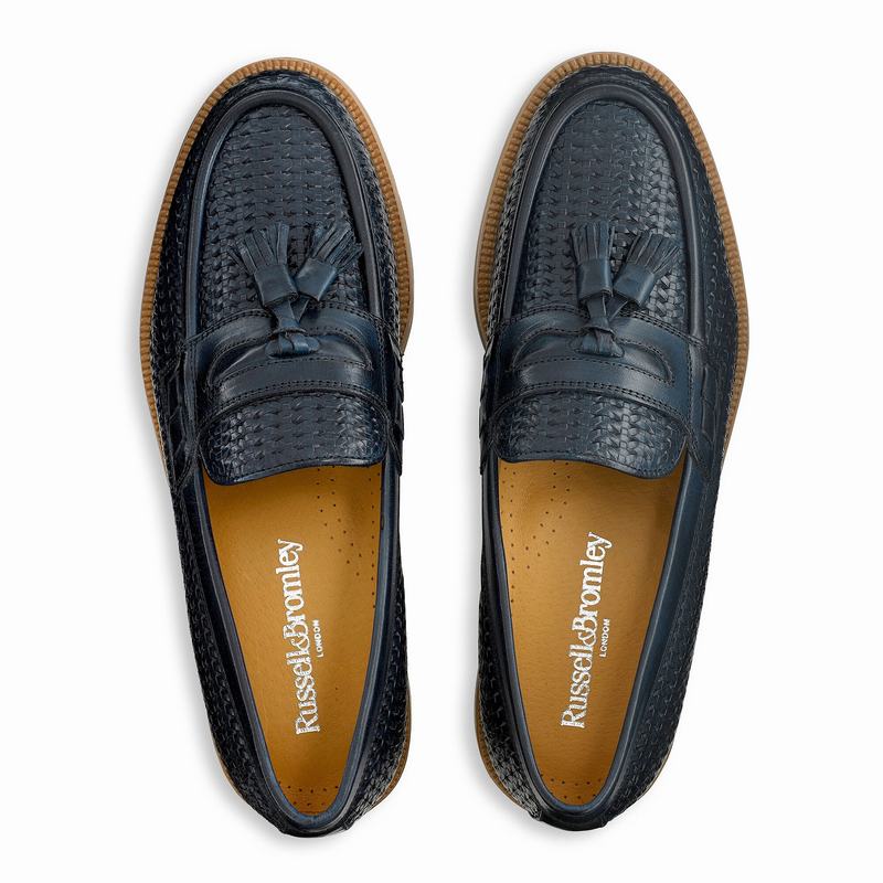 Mokasyny Russell And Bromley Keeble 4 Męskie Niebieskie | LUM5915FS