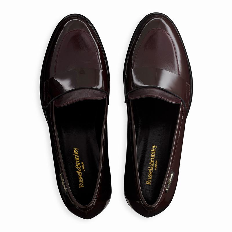 Mokasyny Russell And Bromley Limbo Damskie Czerwone | ANO9278FG