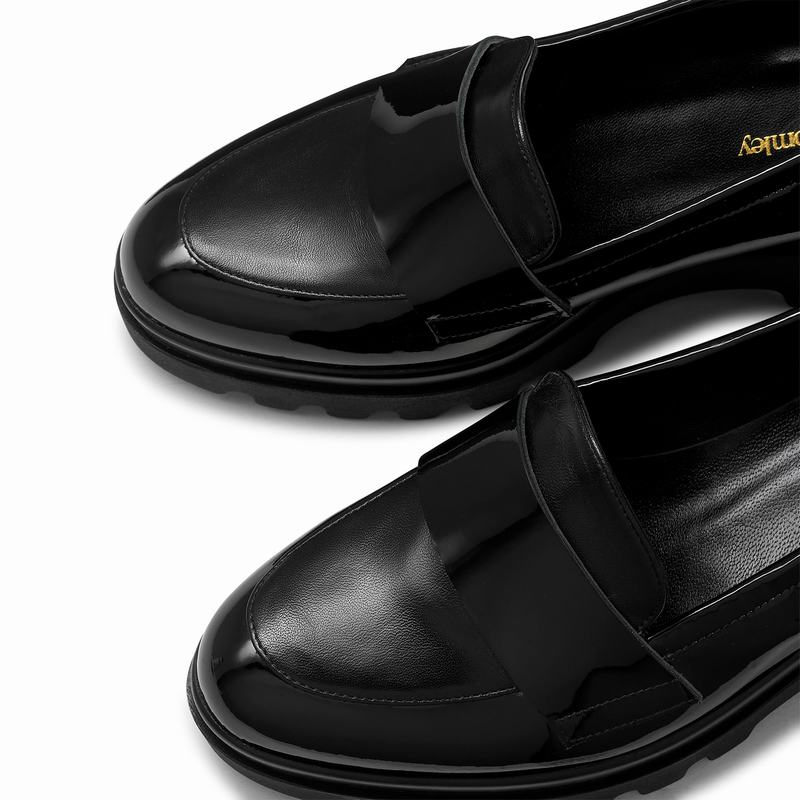 Mokasyny Russell And Bromley Limbo Damskie Czarne | IKX953BO
