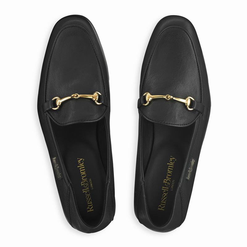 Mokasyny Russell And Bromley Loafer Damskie Czarne | RNY5627EF