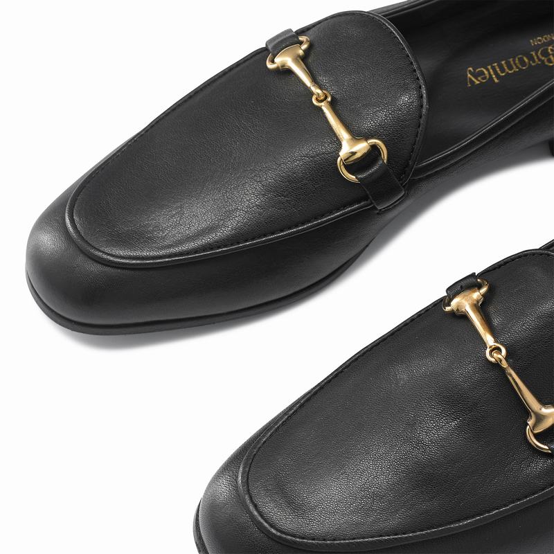 Mokasyny Russell And Bromley Loafer Damskie Czarne | RNY5627EF