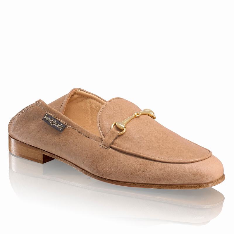 Mokasyny Russell And Bromley Loafer Damskie Brązowe | WEO6361FY