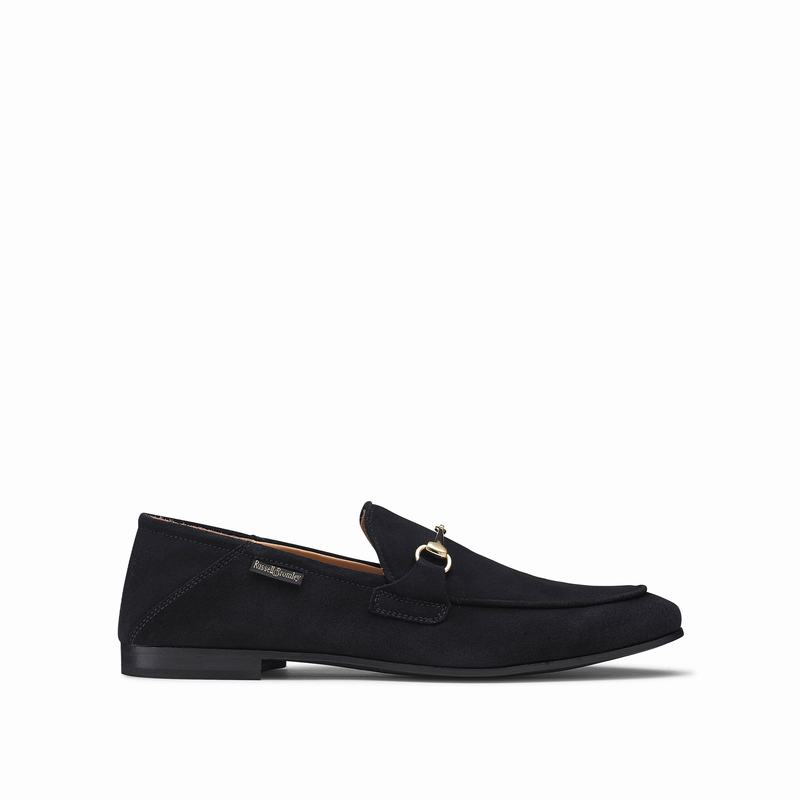 Mokasyny Russell And Bromley Loafer M Męskie Niebieskie | DOP482WG