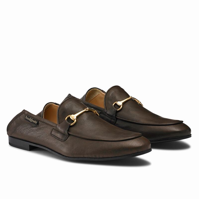 Mokasyny Russell And Bromley Loafer M Męskie Brązowe | RPU3470SQ