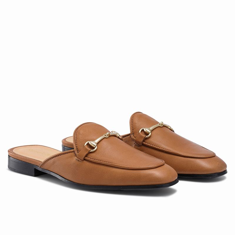 Mokasyny Russell And Bromley Loafermule Damskie Brązowe | ILY5712ZR