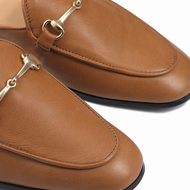 Mokasyny Russell And Bromley Loafermule Damskie Brązowe | ILY5712ZR