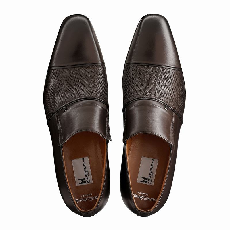 Mokasyny Russell And Bromley Lugano Męskie Brązowe | PMT7446JR