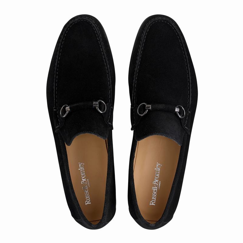 Mokasyny Russell And Bromley Misty Męskie Czarne | EUL7329YX
