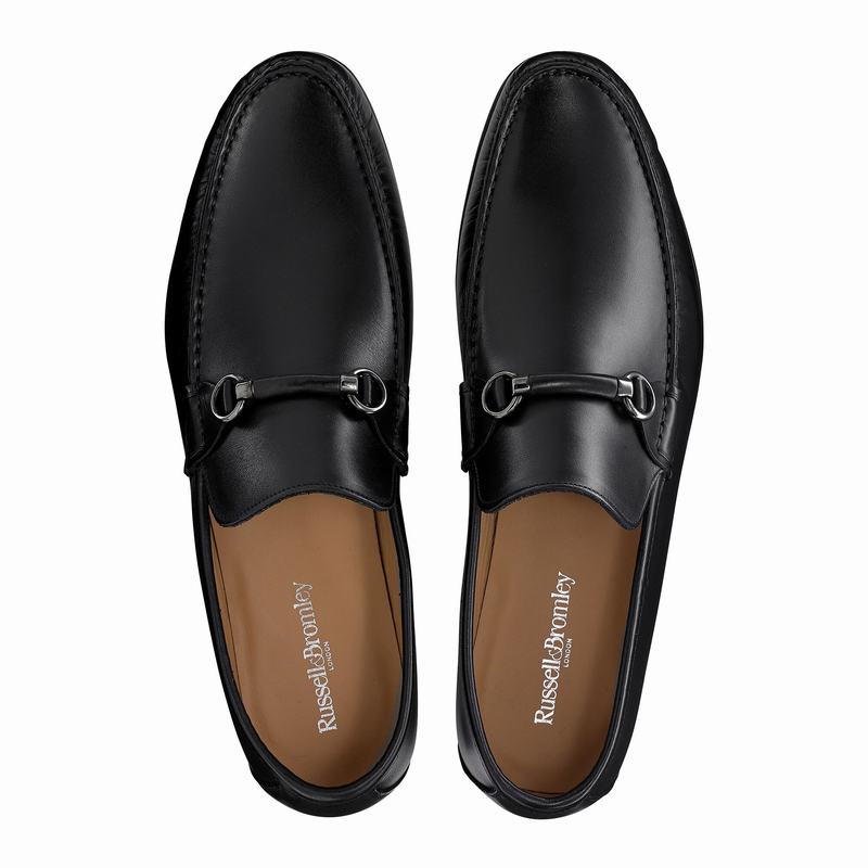 Mokasyny Russell And Bromley Misty Męskie Czarne | IEG3983HW