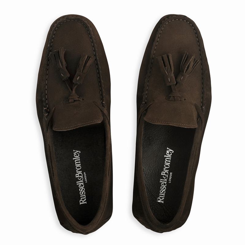 Mokasyny Russell And Bromley Monza Męskie Brązowe | RVY10065PJ