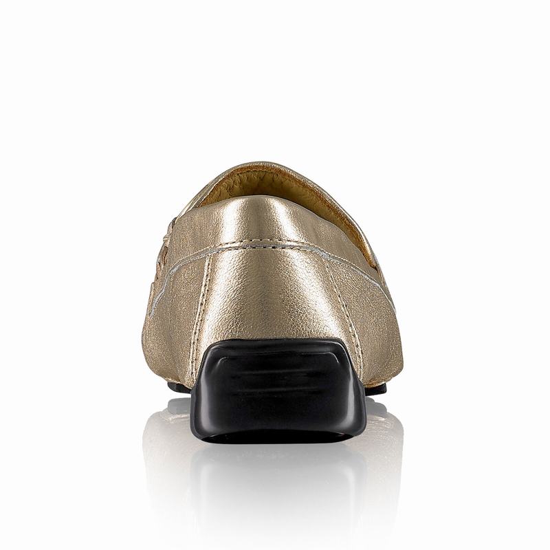 Mokasyny Russell And Bromley Perlata Damskie Metallic | FXU3992SE
