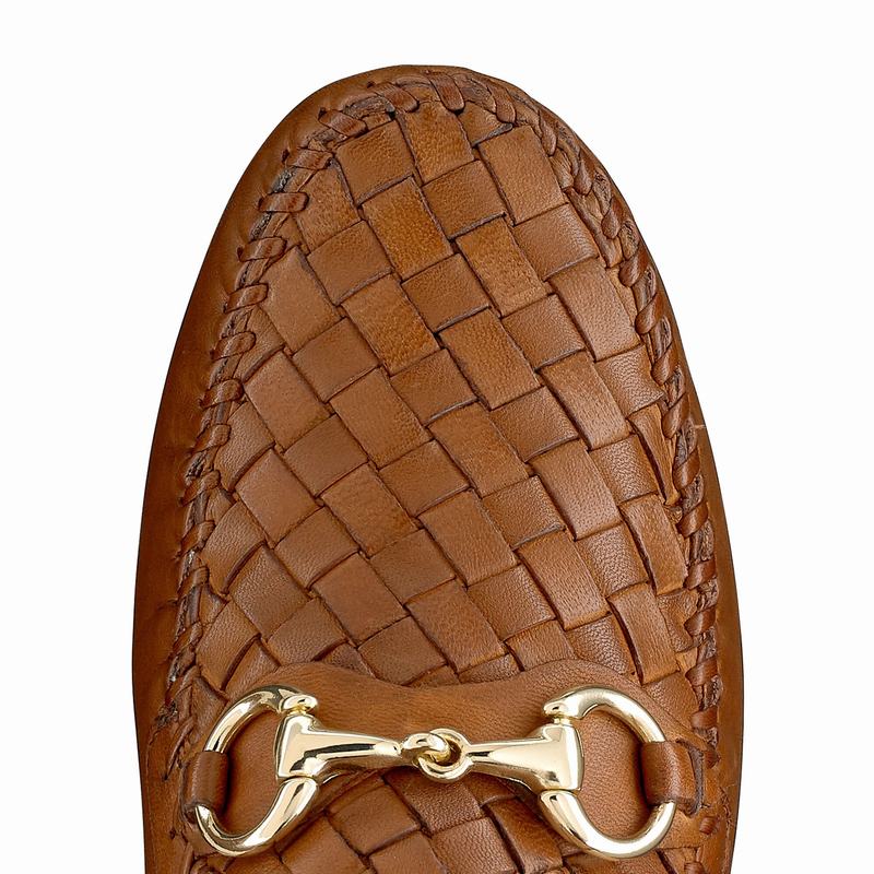 Mokasyny Russell And Bromley Perlata Damskie Brązowe | YZK7849PT