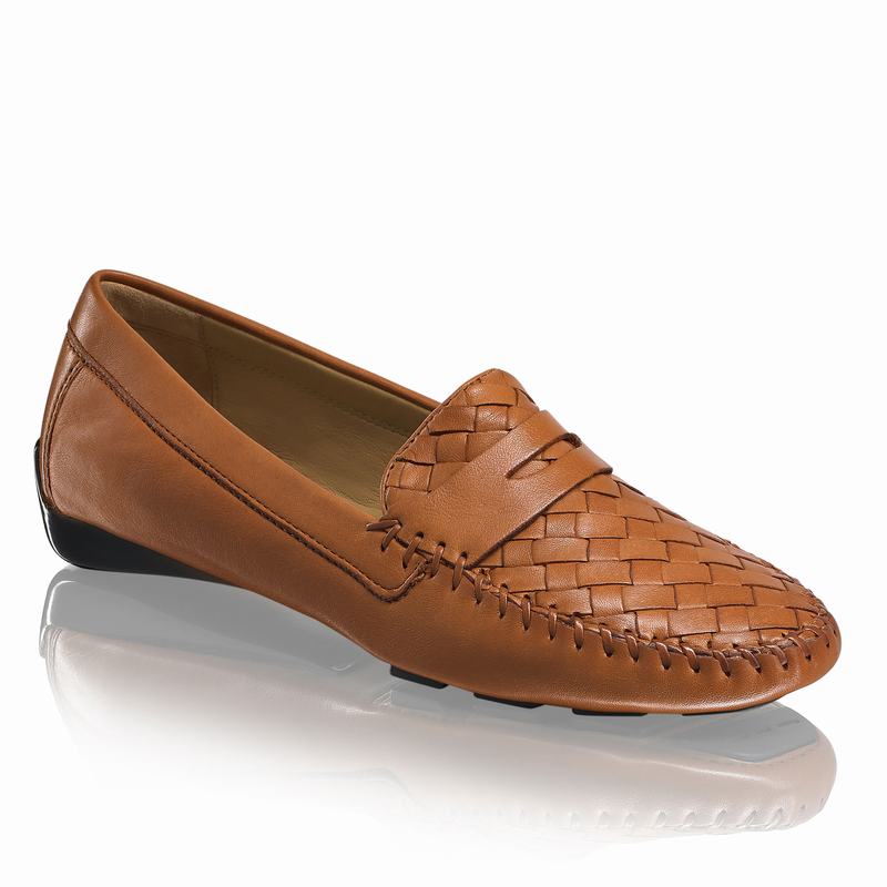 Mokasyny Russell And Bromley Petra Damskie Brązowe | BAD7644LR