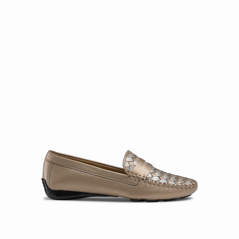 Mokasyny Russell And Bromley Petra Damskie Metallic | DNP7737PL