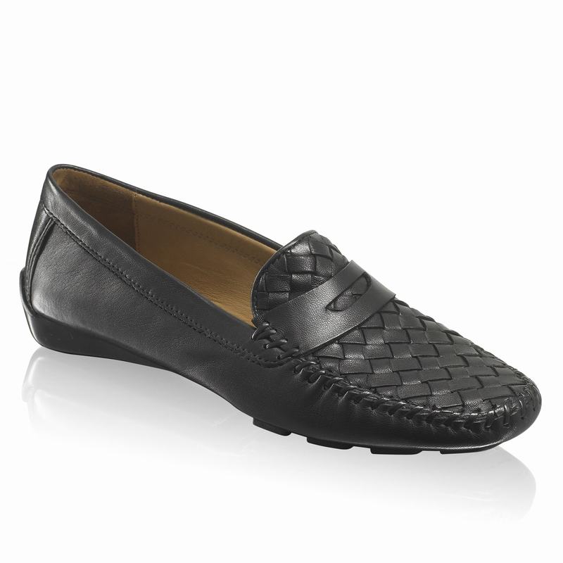 Mokasyny Russell And Bromley Petra Damskie Czarne | QOF1251JH