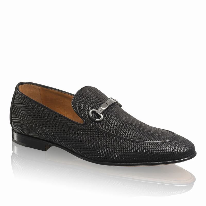 Mokasyny Russell And Bromley Pluto Męskie Czarne | GSX9846IP