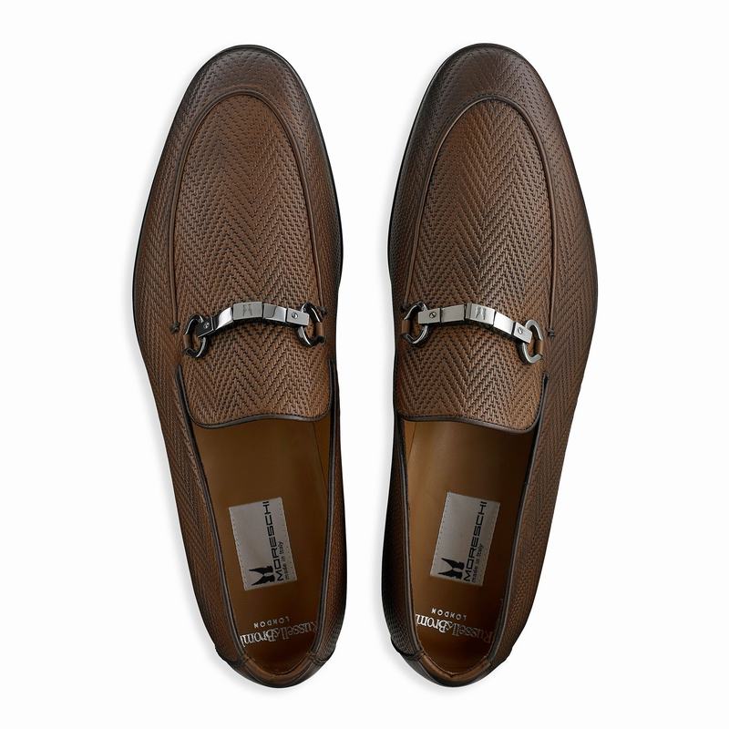 Mokasyny Russell And Bromley Pluto Męskie Brązowe | HZF6990VV