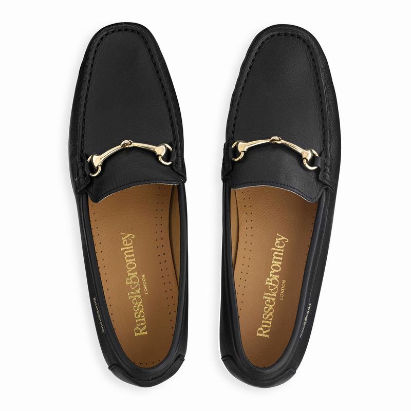 Mokasyny Russell And Bromley Poshmoc Damskie Czarne | QNU2631LF