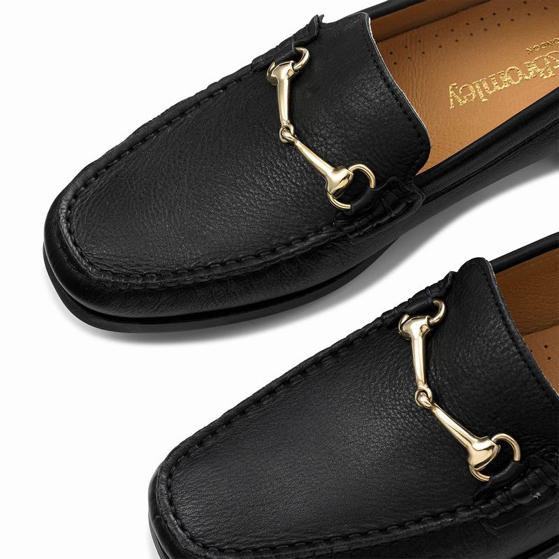 Mokasyny Russell And Bromley Poshmoc Damskie Czarne | QNU2631LF