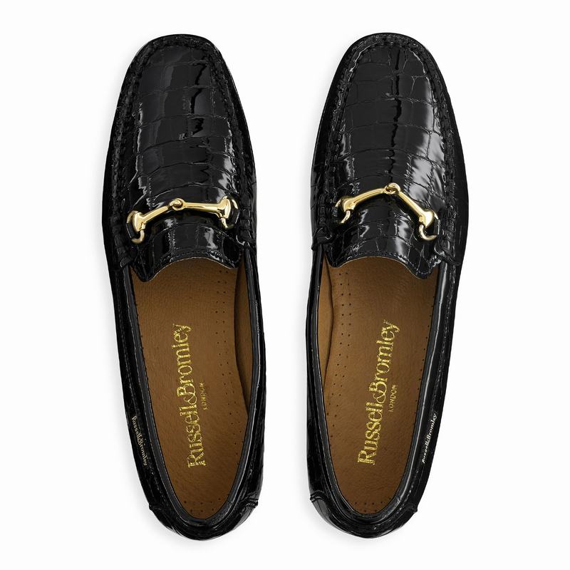 Mokasyny Russell And Bromley Poshmoc Damskie Czarne | SDM7584RO
