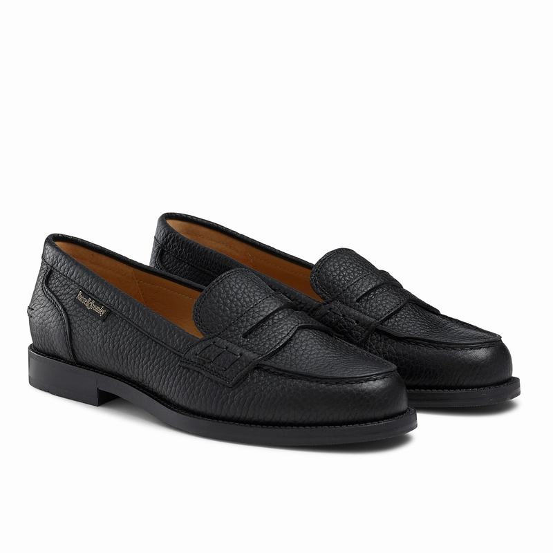 Mokasyny Russell And Bromley Sixpence Damskie Czarne | GVQ3484CW