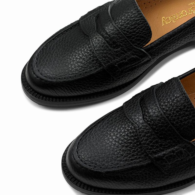 Mokasyny Russell And Bromley Sixpence Damskie Czarne | GVQ3484CW