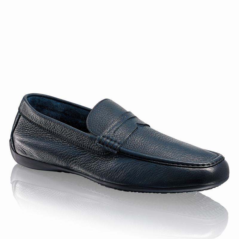 Mokasyny Russell And Bromley Ultimate Męskie Niebieskie | BDZ5168WY