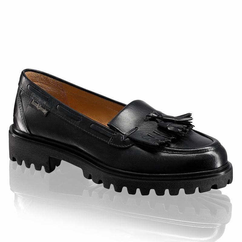 Mokasyny Russell And Bromley Winchester Damskie Czarne | LGY5024AU