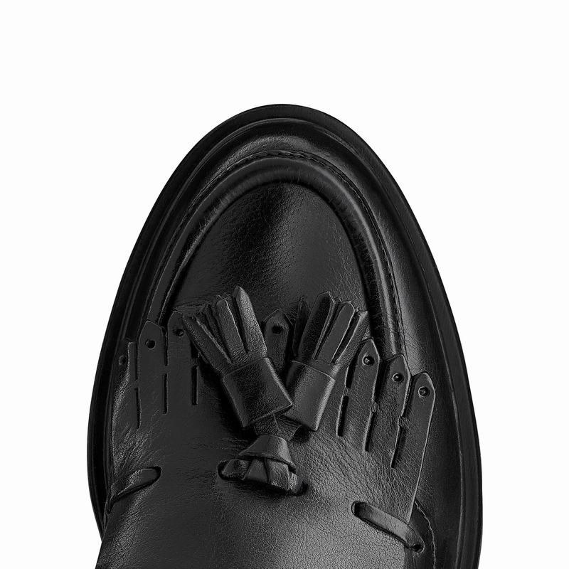 Mokasyny Russell And Bromley Winchester Damskie Czarne | LGY5024AU