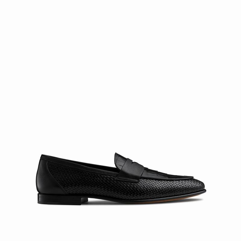 Mokasyny Russell And Bromley Yari Męskie Czarne | YDA6146UH