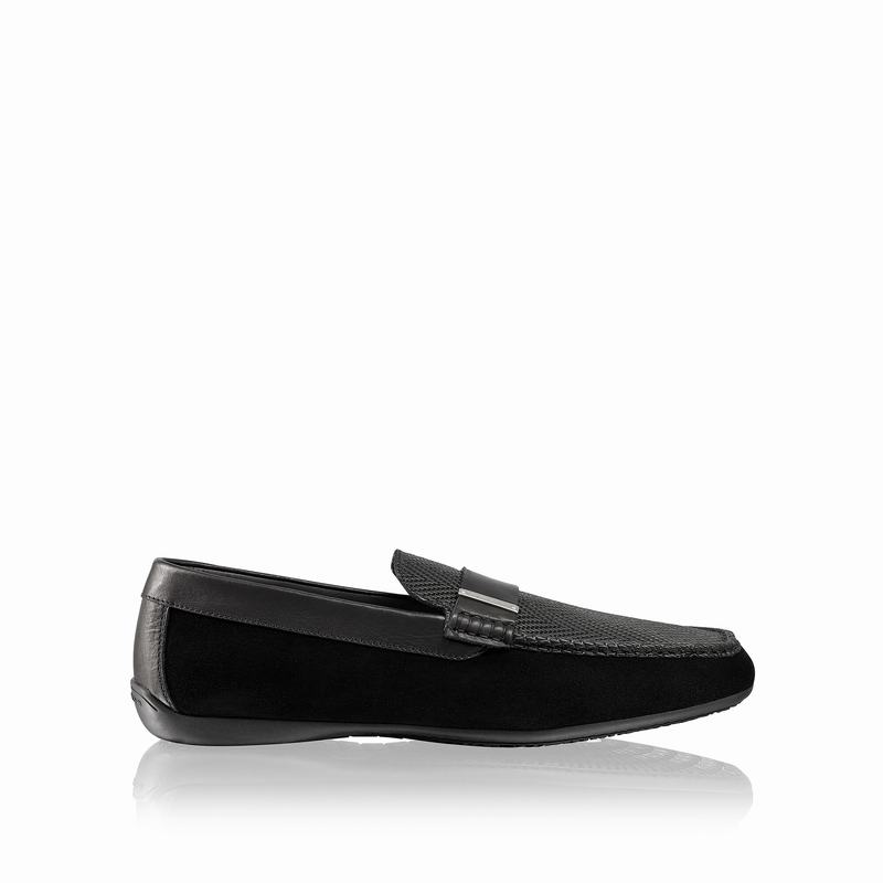 Mokasyny Russell And Bromley Yoga Męskie Czarne | IJA2099FH