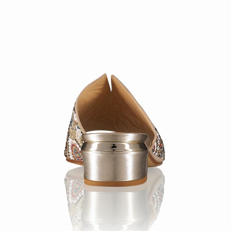 Mules Buty Russell And Bromley Beady Damskie Kolorowe | ILK6097AC