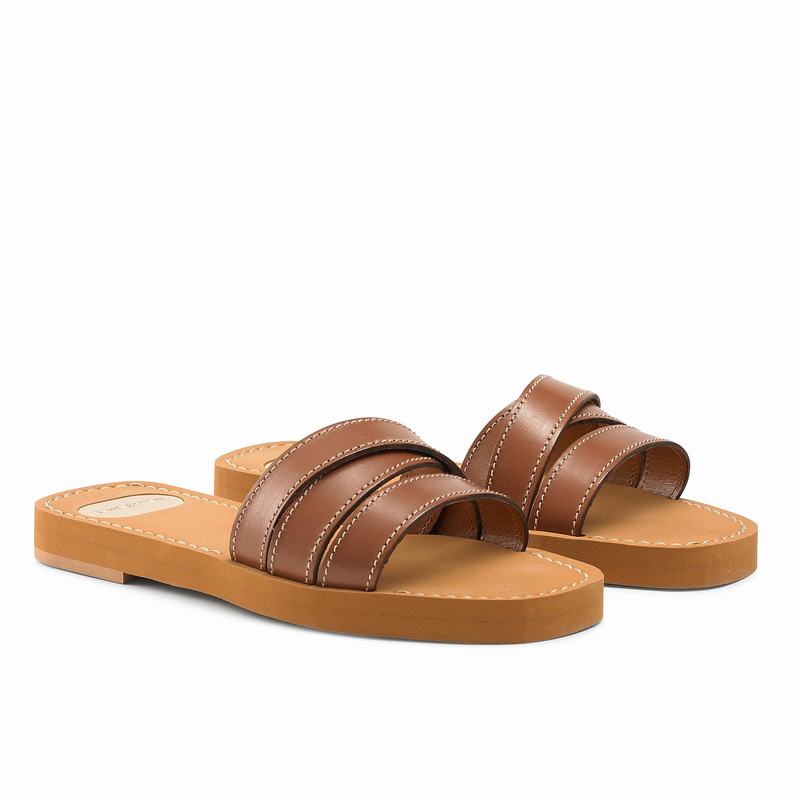 Mules Buty Russell And Bromley Bon Voyage Damskie Brązowe | IXK6663NL