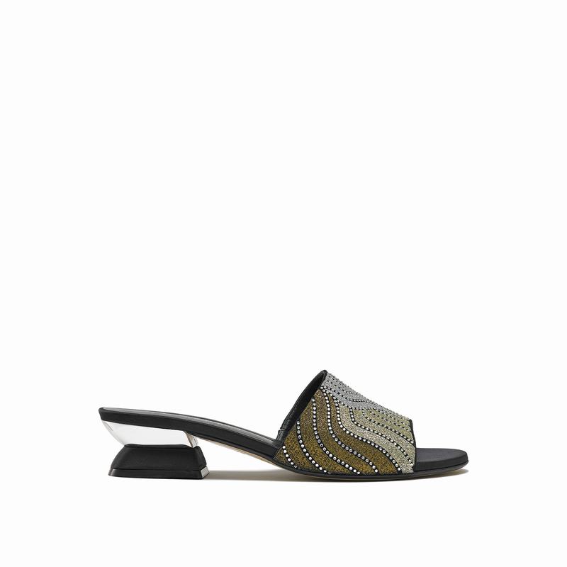 Mules Buty Russell And Bromley Mazemule Damskie Metallic | SJN3282VB