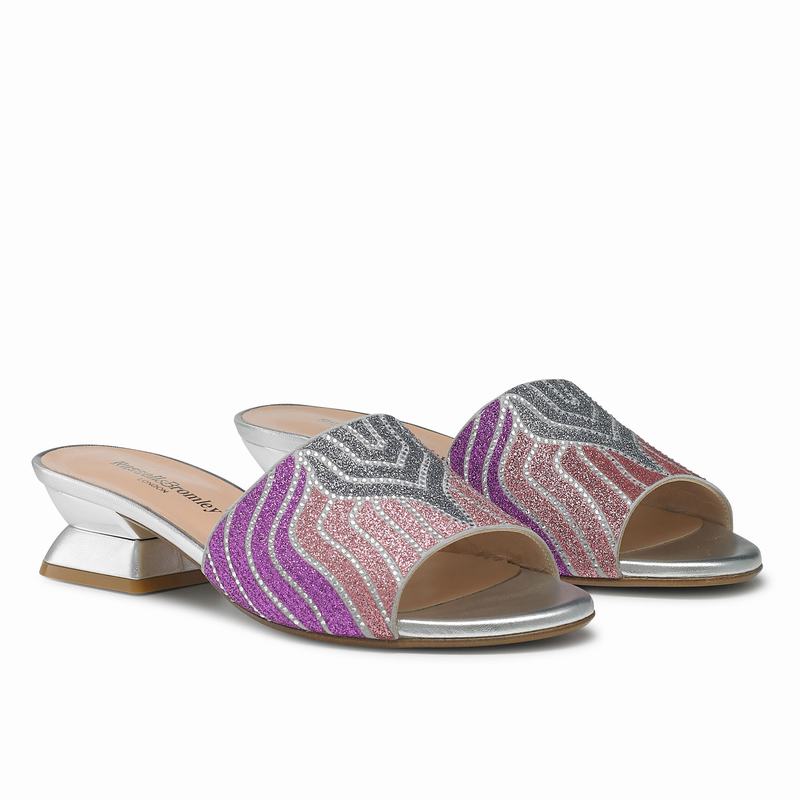 Mules Buty Russell And Bromley Mazemule Damskie Różowe | WHT9359QL