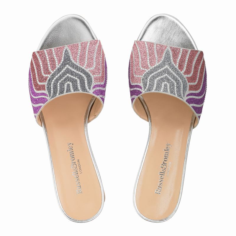 Mules Buty Russell And Bromley Mazemule Damskie Różowe | WHT9359QL
