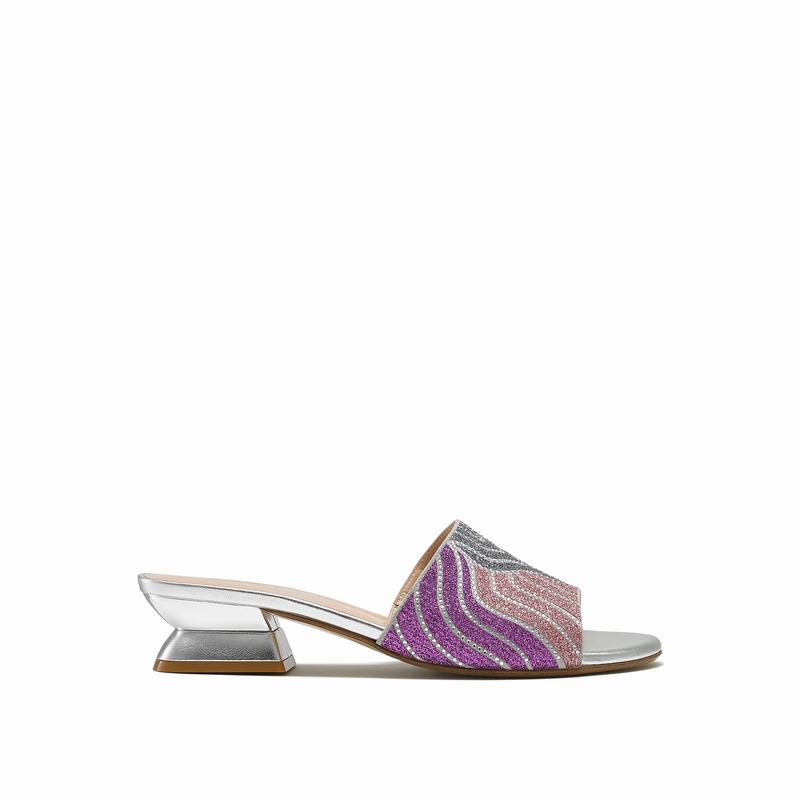 Mules Buty Russell And Bromley Mazemule Damskie Różowe | WHT9359QL