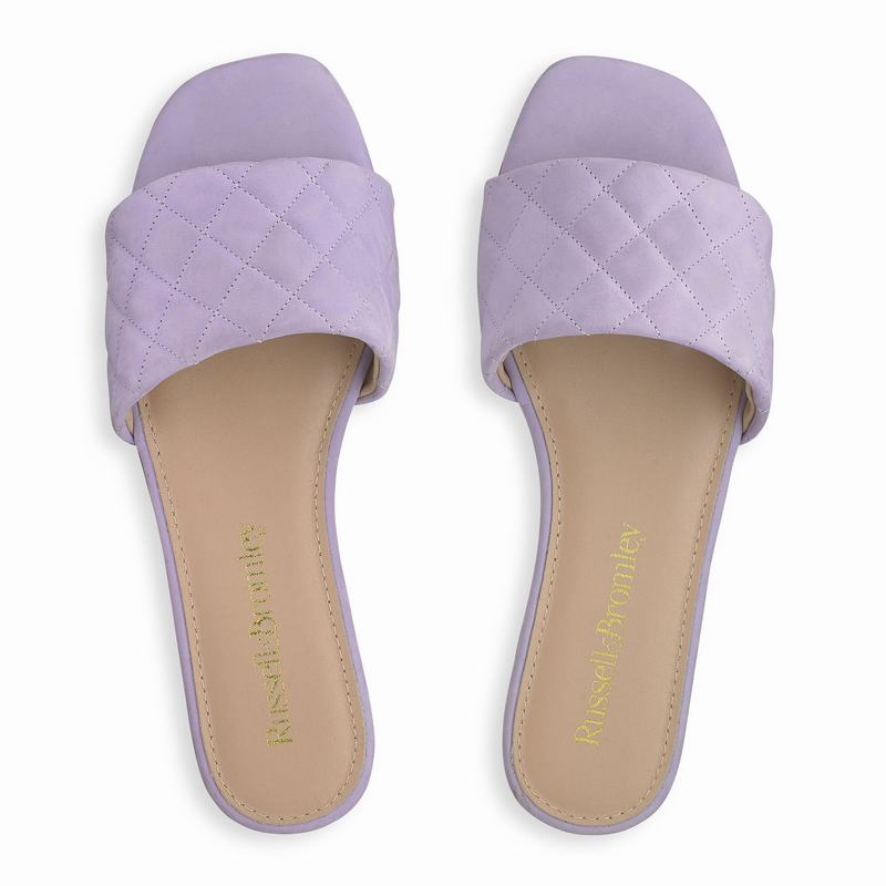 Mules Buty Russell And Bromley Quiltmule Damskie Fioletowe | JJB4370VJ