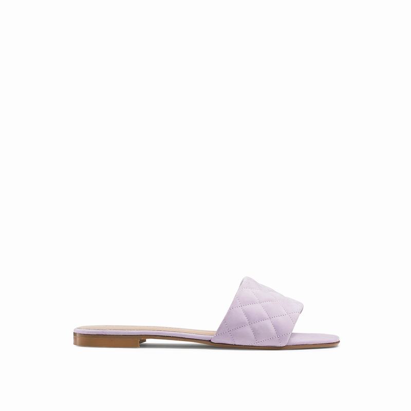 Mules Buty Russell And Bromley Quiltmule Damskie Fioletowe | JJB4370VJ