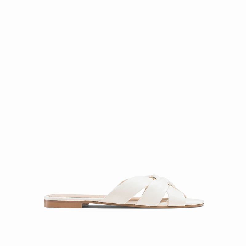 Mules Buty Russell And Bromley Softknot Damskie Kremowe Białe | CHF412IV