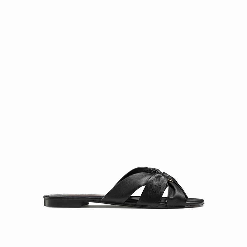 Mules Buty Russell And Bromley Softknot Damskie Czarne | PDW822YP