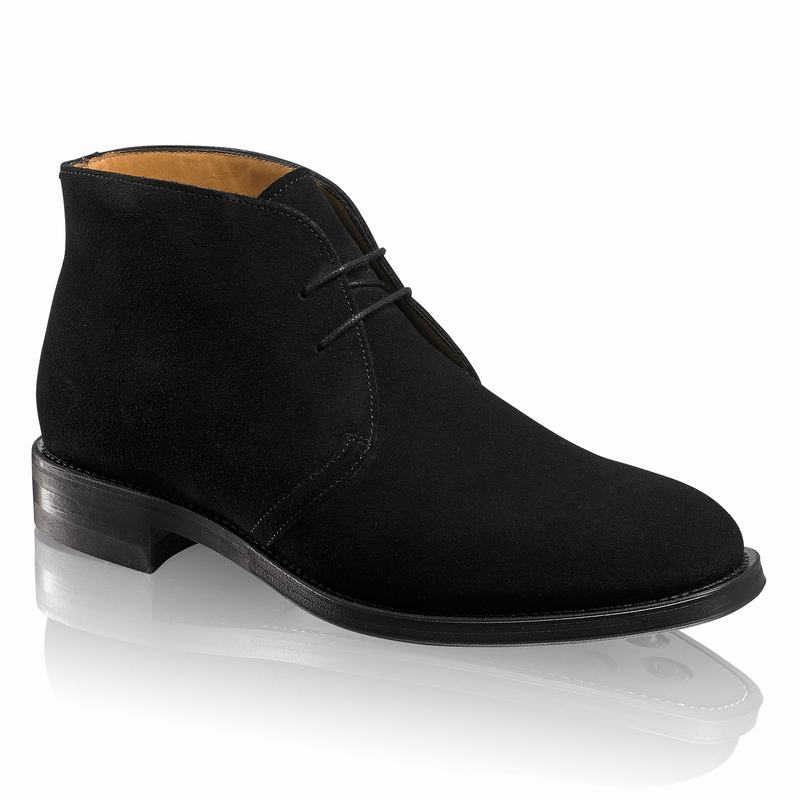 Pustynne Buty Russell And Bromley Jermyn Męskie Czarne | BVN2233AA