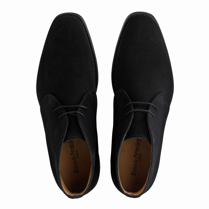Pustynne Buty Russell And Bromley Jermyn Męskie Czarne | BVN2233AA