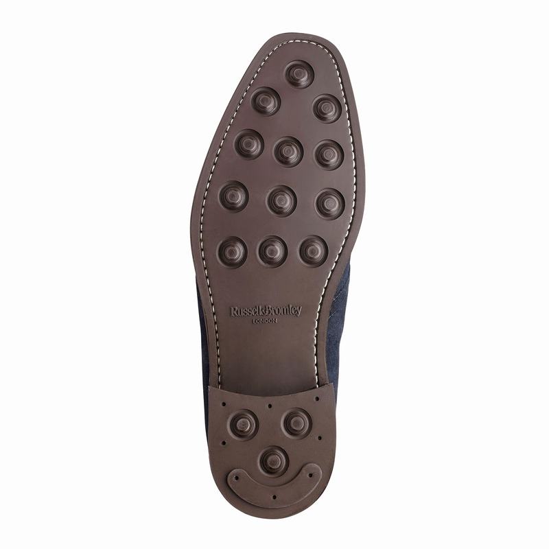 Pustynne Buty Russell And Bromley Jermyn Męskie Niebieskie | GZQ156FP